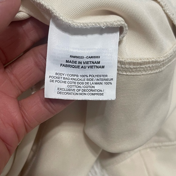 EUC Men’s Size Large  Nike Y2K Tribute Striped Track Jacket In Like Cream Color - Picture 13 of 14